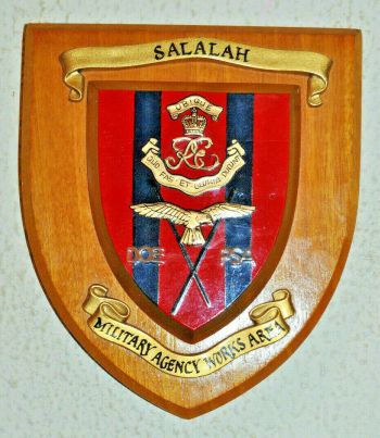 Coat of arms (crest) of the Salalah Military Agency Works Aera, RE, British Army