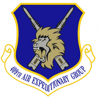 Coat of arms (crest) of the 409th Air Expeditionary Group, US Air Force