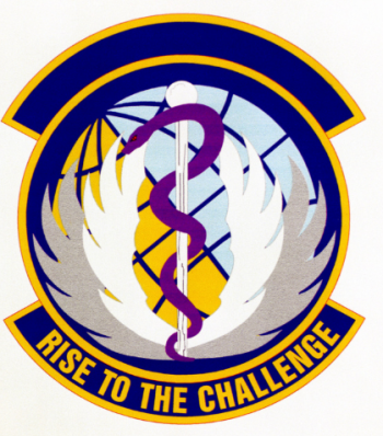 Coat of arms (crest) of the 60th Medical Operations Squadron, US Air Force