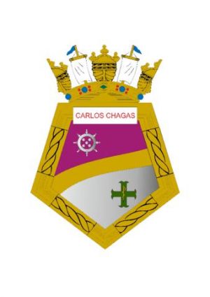Coat of arms (crest) of the Hospital Assistance Ship Carlos Chagas, Brazilian Navy