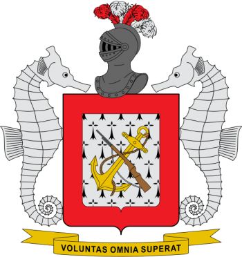 Coat of arms (crest) of the Naval Infantry, Colombia