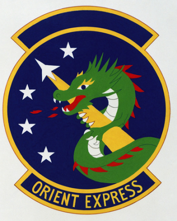 Coat of arms (crest) of the 1403rd Military Airlift Squadron, US Air Force