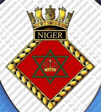 Coat of arms (crest) of the HMS Niger, Royal Navy