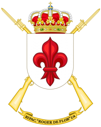 Coat of arms (crest) of Parachute Infantry Bandera Roger de Flor I-4, Spanish Army