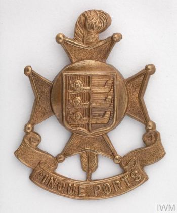 Coat of arms (crest) of the 5th (Cinque Ports) Battalion, Royal Sussex Regiment, British Army