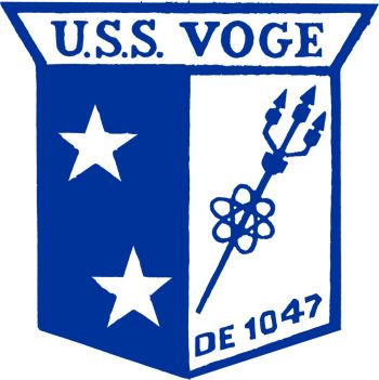 Coat of arms (crest) of the Destroyer Escort USS Voge (DE-1047)