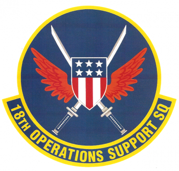 Coat of arms (crest) of the 18th Operations Support Squadron, US Air Force