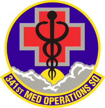 Coat of arms (crest) of the 341st Medical Operations Squadron, US Air Force