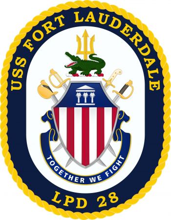 Coat of arms (crest) of the Ampibious Transport Dock USS Fort Lauderdale (LPD-28)