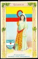 Arms, Flags and Types of Nations trade card Diamantine Kolombien