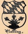 Wappen von Plattling/ Arms of Plattling