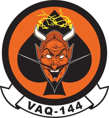 Coat of arms (crest) of the VAQ-144 Main Battery, US Navy