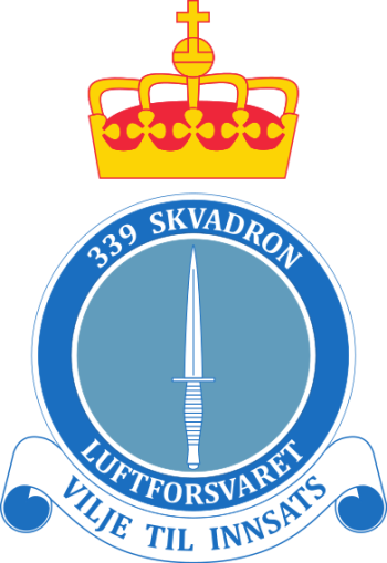 Coat of arms (crest) of 339th Squadron, Norwegian Air Force