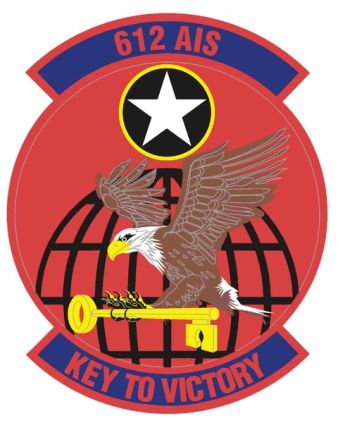 Coat of arms (crest) of the 612th Air Intelligence Squadron, US Air Force
