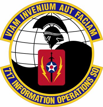 Coat of arms (crest) of the 717th Information Operations Squadron, US Air Force