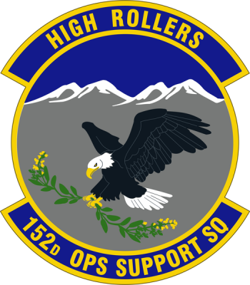 Coat of arms (crest) of the 152nd Operations Support Squadron, Nevada Air National Guard