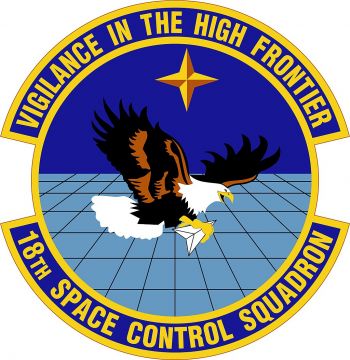 Coat of arms (crest) of the 18th Space Control Squadron, US Air Force