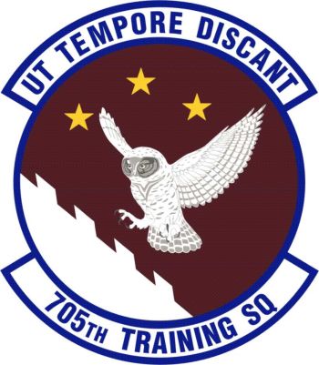 Coat of arms (crest) of the 705th Training Squadron, US Air Force