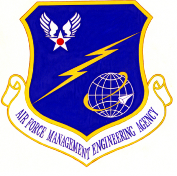 Coat of arms (crest) of the Air Force Management Engineering Agency, US Air Force