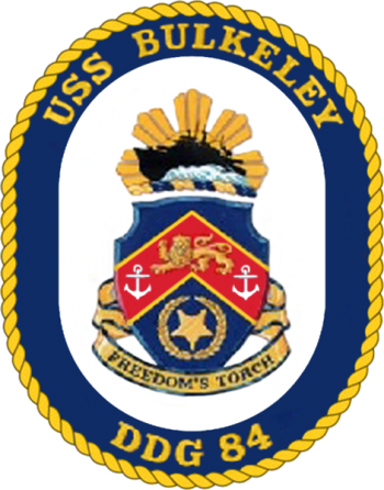 Coat of arms (crest) of the Destroyer USS Bulkeley