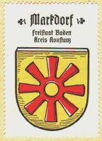 Wappen von Markdorf/Arms (crest) of MarkdorfThe arms by Hupp in the Kaffee Hag albums +/- 1925