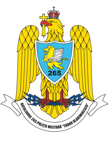 Coat of arms (crest) of the 265th Military Police Battalion Tudor Vladimirescu, Romanian Army