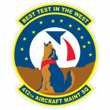 Coat of arms (crest) of 412th Aircraft Maintenance Squadron, US Air Force