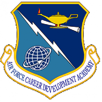 Coat of arms (crest) of the Air Force Career Development Academy, US Air Force