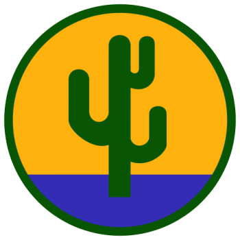 Coat of arms (crest) of 103rd Infantry Division Cactus Division, US Army