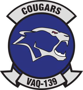 Coat of arms (crest) of the VAQ-139 Cougars, US Navy