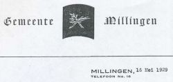 Wapen van Millingen aan de Rijn/Arms (crest) of Millingen aan de Rijn