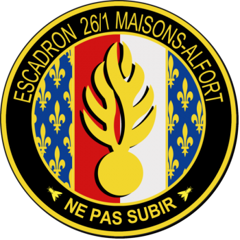 Coat of arms (crest) of the Mobile Gendarmerie Squadron 26-1, France