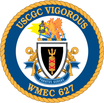 Coat of arms (crest) of the USCGC Vigorous (WMEC-627)