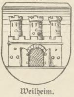Wappen von Weilheim in Oberbayern / Arms of Weilheim in Oberbayern
