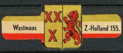 Wapen van Westmaas/Arms (crest) of WestmaasHet wapen op een Newa bandje