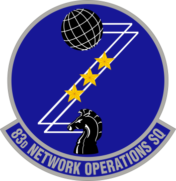 Coat of arms (crest) of the 83rd Network Operations Squadron, US Air Force