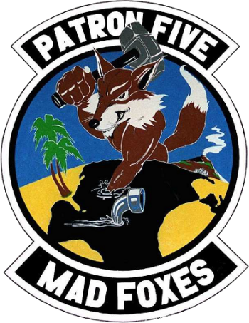 Coat of arms (crest) of the VP-5 Mad Foxes, US Navy
