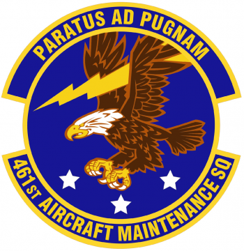 Coat of arms (crest) of the 461st Aircraft Maintenance Squadron, US Air Force