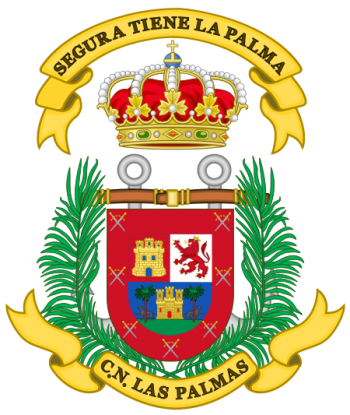Coat of arms (crest) of the Naval Command of Las Palmas, Spanish Navy