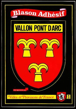 Blason de Vallon-Pont-d'Arc