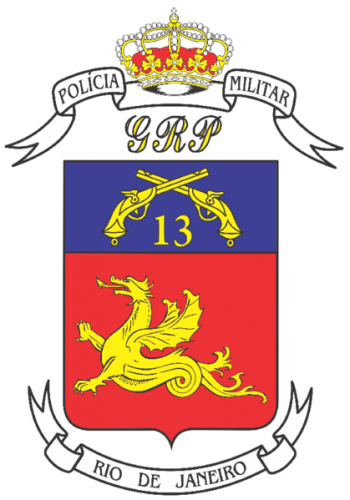 Coat of arms (crest) of 13th Military Police Battalion, Rio de Janeiro