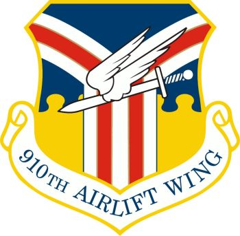 Coat of arms (crest) of the 910th Airlift Wing, US Air Force