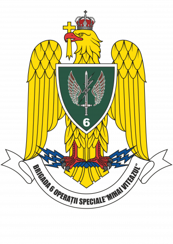Coat of arms (crest) of the 6th Special Operations Brigade, Mihai Viteazul, Romanian Army