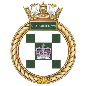 Coat of arms (crest) of the HMCS Charlottetown, Royal Canadian Navy