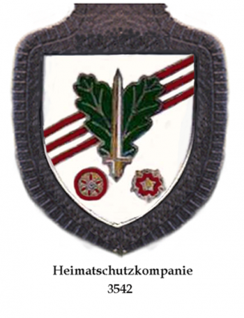 Coat of arms (crest) of the Home Defence Company 3542, German Army