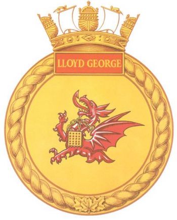 Coat of arms (crest) of the HMCS Lloyd George, Royal Canadian Navy