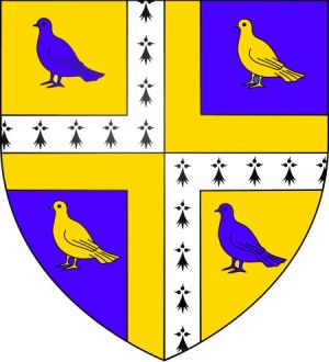 Arms (crest) of Edmund Grindal