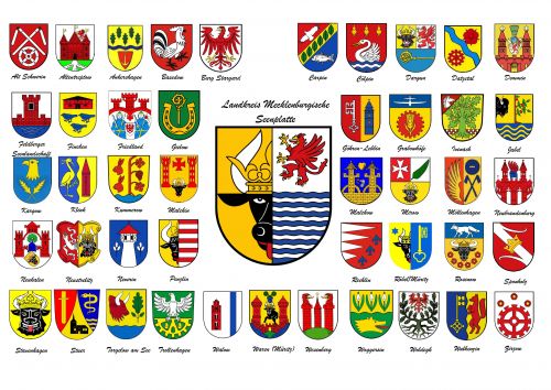 Wappen von Mecklenburgische Seenplatte (Coat of arms (crest) of ...