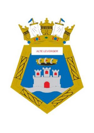 Coat of arms (crest) of the River Transport Ship Almirante Leverger, Brazilian Navy