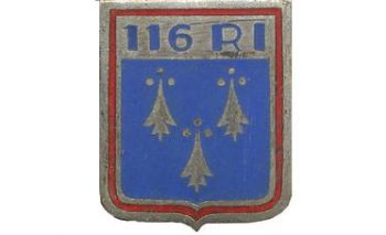 Blason de 116th Infantry Regiment, French Army/Arms (crest) of 116th Infantry Regiment, French Army